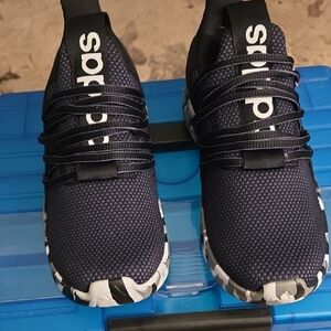 Adidas Boys Black and White Sneakers